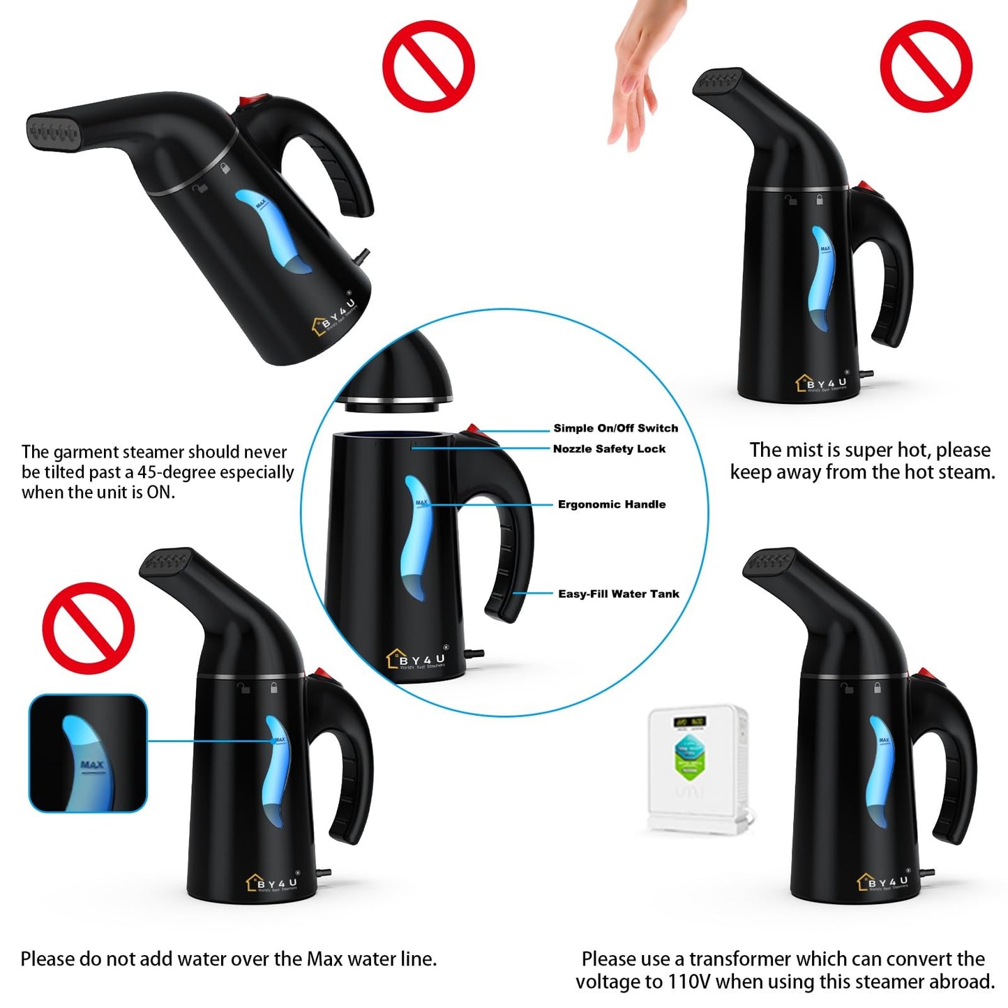 Travel Size Steamer for Clothes,Handhe