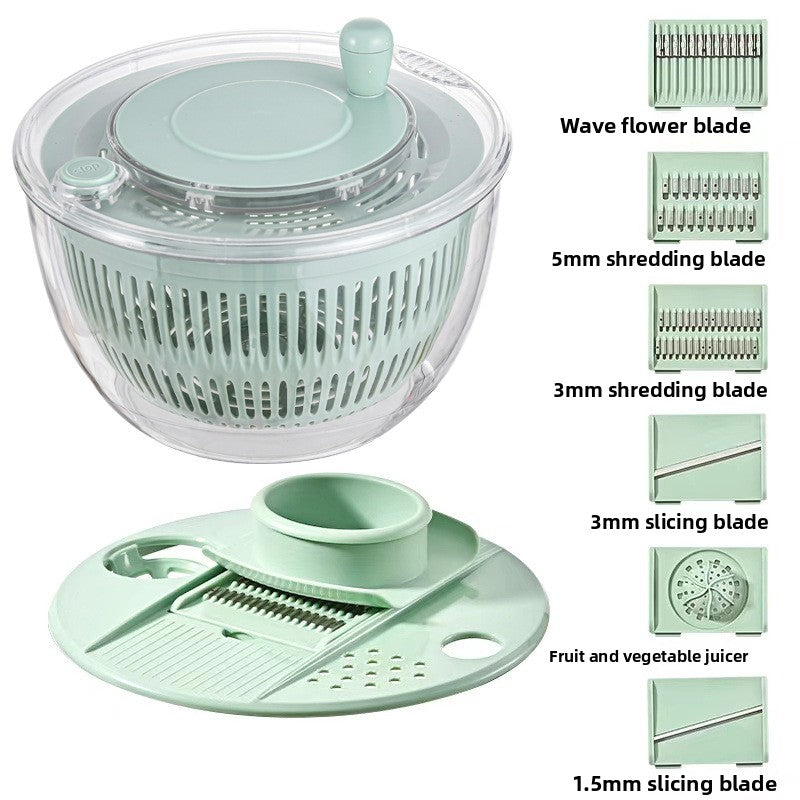 Multifunctional Vegetable Salad Dehydrator and Cutter
