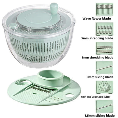 Multifunctional Vegetable Salad Dehydrator and Cutter