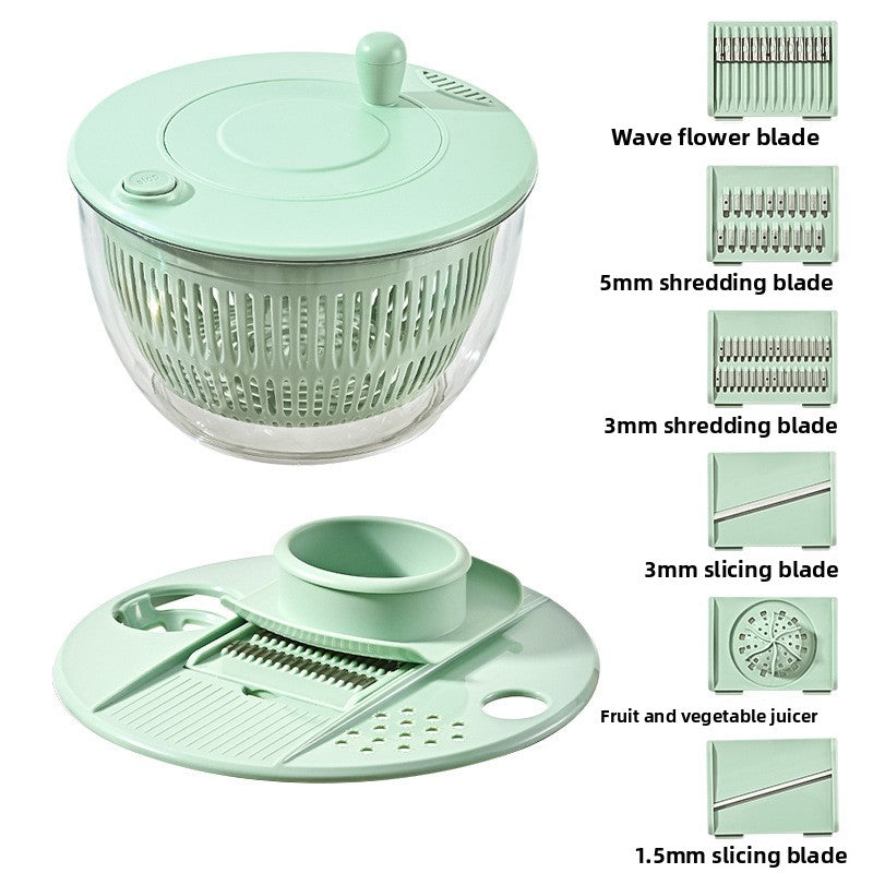 Multifunctional Vegetable Salad Dehydrator and Cutter