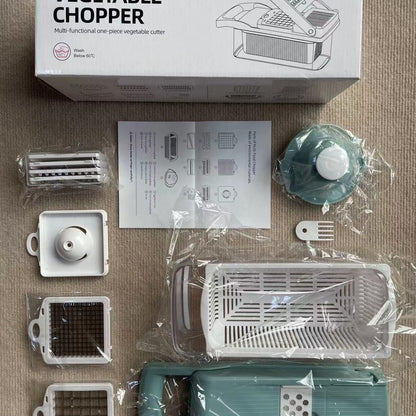 16-Piece Multifunctional Vegetable Chopper Dicer Grater Set
