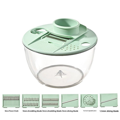 Multifunctional Vegetable Salad Dehydrator and Cutter