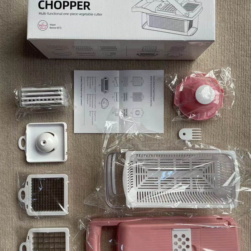 16-Piece Multifunctional Vegetable Chopper Dicer Grater Set