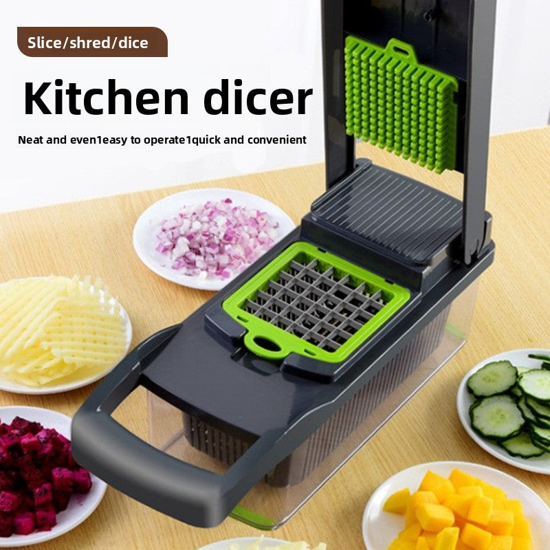 16-Piece Multifunctional Vegetable Chopper Dicer Grater Set