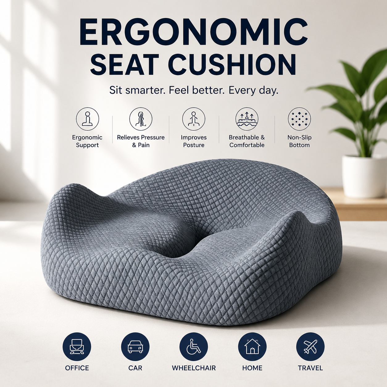 Ergonomic Seat Cushion