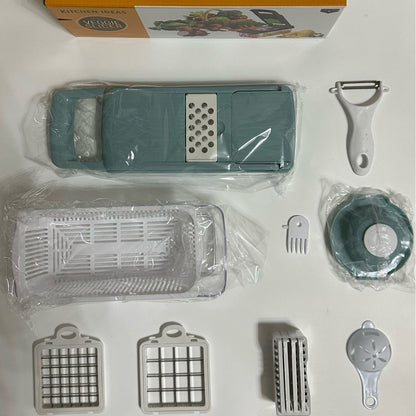 16-Piece Multifunctional Vegetable Chopper Dicer Grater Set
