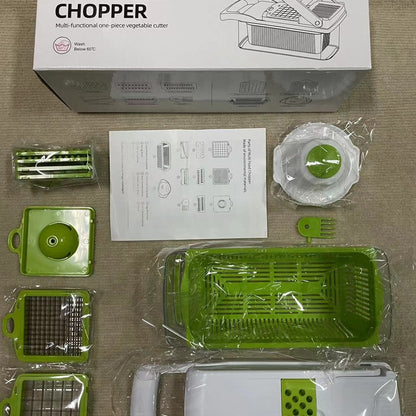 16-Piece Multifunctional Vegetable Chopper Dicer Grater Set