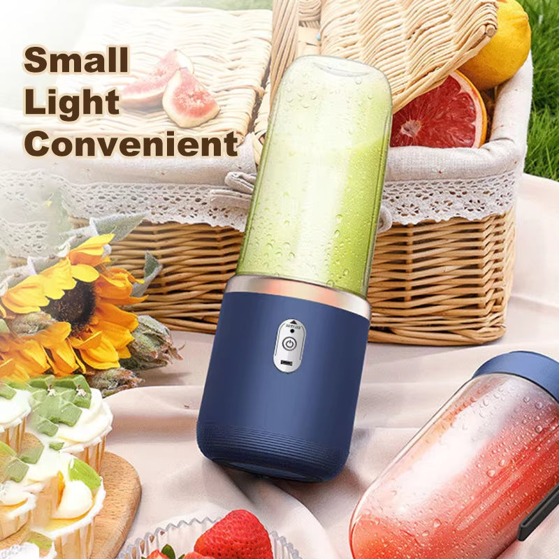 LOVFE 400Ml Usb Rechargeable Electric Personal Blender Mini Portable Blender for Fresh Juice Juicer